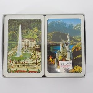 German Playing Cards Duel Deck Castle Linderhof & Neuschwanstein New Sealed Pkg